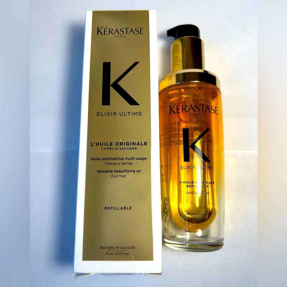 NWT🌷Kerastase Elixir Ultime Refillable Hydrating Hair Oil for Shine